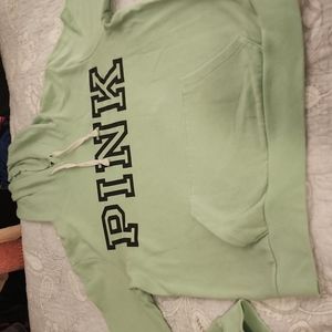 Mint green PINK hoodie